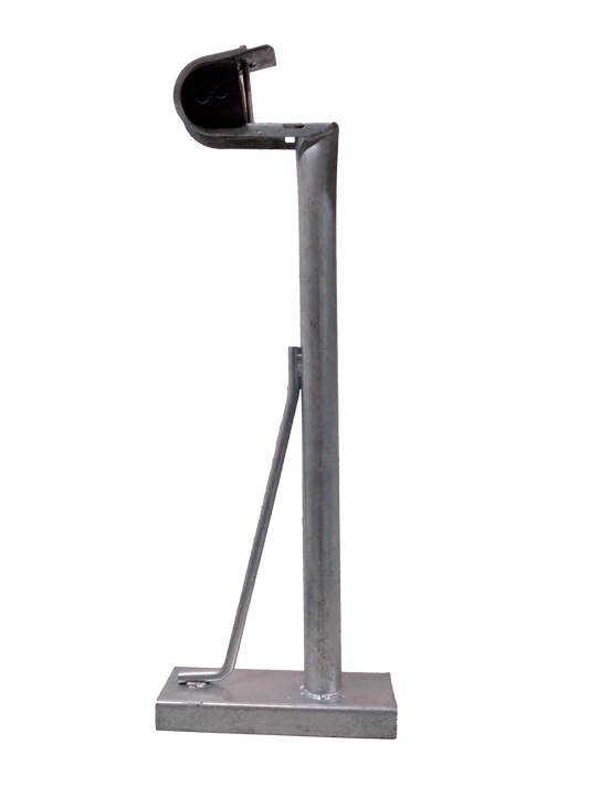 Brazo Extensión Herraje tipo J 100 cm reforzado doble Ojillo para Fibra Óptica ADSS