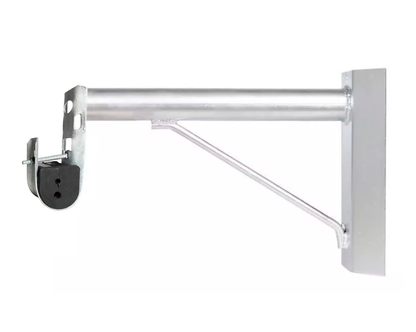 Brazo Extensión Herraje tipo J 40 cm reforzado doble Ojillo para Fibra Óptica ADSS