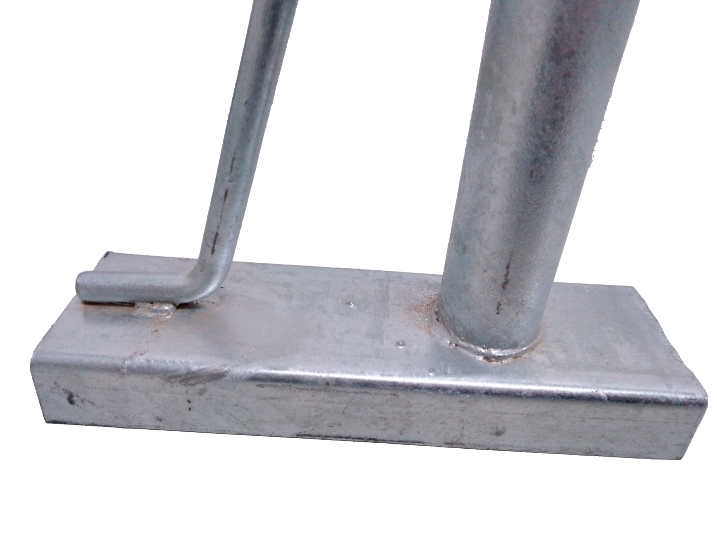 Brazo Extensión Herraje tipo J 100 cm reforzado doble Ojillo para Fibra Óptica ADSS