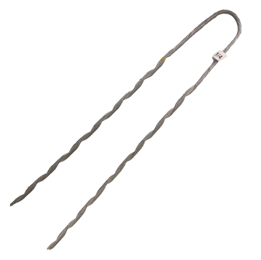 Remate Preformado de 1/4" Acero de Galvanizado por Inmersión en Caliente para Fibra optica